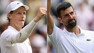 El italiano Jannik Sinner y el serbio Novak Djokovic batallarán por un lugar en la final de Wimbledon.