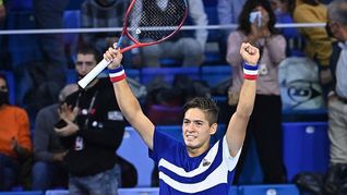 Otra tarde histórica para Báez: ganó y está en semis del Next Gen ATP Finals.