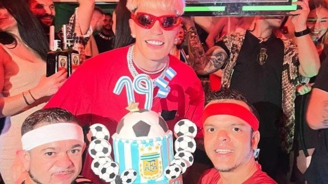 Garnacho tuvo su festejo de cumpleaños en Madrid