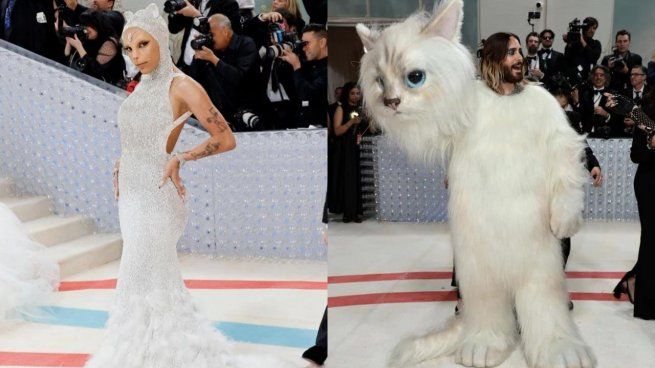 Doja Cat y Jared Leto en la MET Gala 2023.