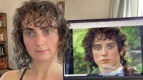 se fue a cortar el pelo y quedo igual a frodo, el protagonista de el senor de los anillos