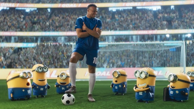 Kylian Mbappé se reunió con los Minions en un tráiler de la nueva película de la saga.