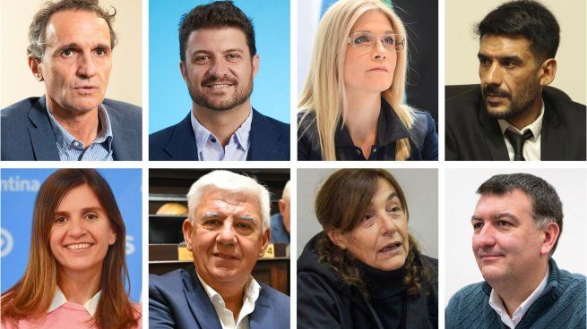 Los cabeza de lista del peronismo de cada una de las secciones electorales.&nbsp;