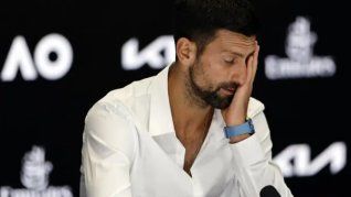 Novak Djokovci, molesto en el Abierto de Australia