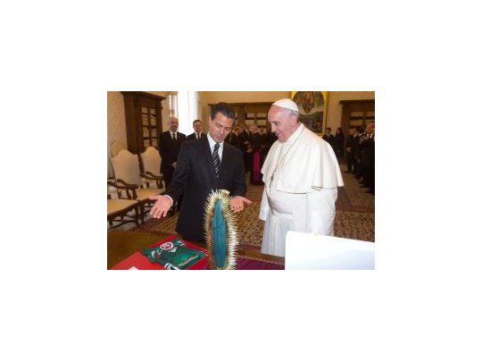 Francisco recibió a Peña Nieto en audiencia en el Vaticano.
