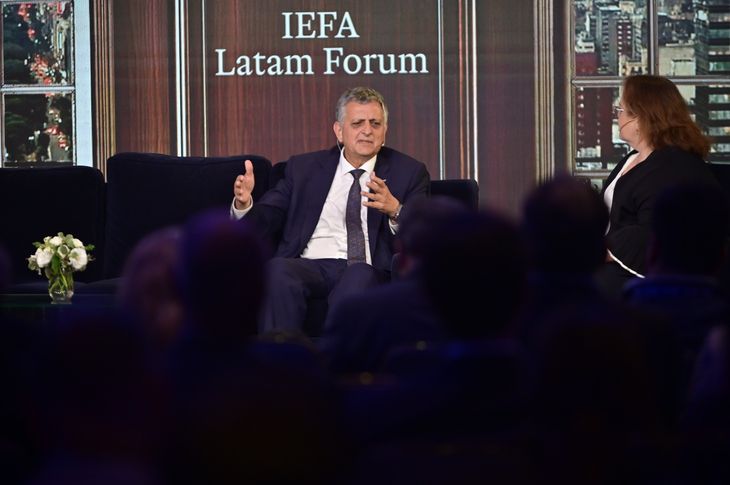 Horacio Marín, CEO de YPF, al exponer en el IEFA Latam Forum 2026. Horacio Marín, CEO de YPF, al exponer en el IEFA Latam Forum 2026.
