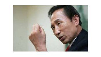 El mandatario surcoreano, Lee Myung-bak.