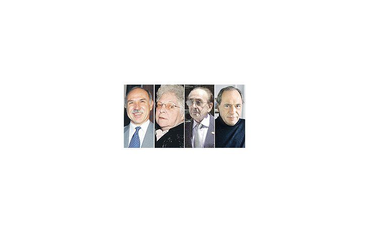 Ricardo Lorenzetti, Carmen Argibay, Carlos Fayt y Eugenio Zaffaroni