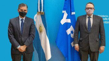 El presidente de YPF, Pablo González, y el ministro de Desarrollo Productivo, Matías Kulfas.