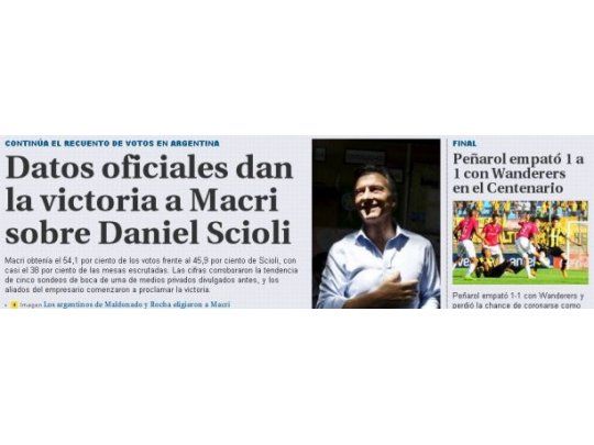 El País. Uruguay.