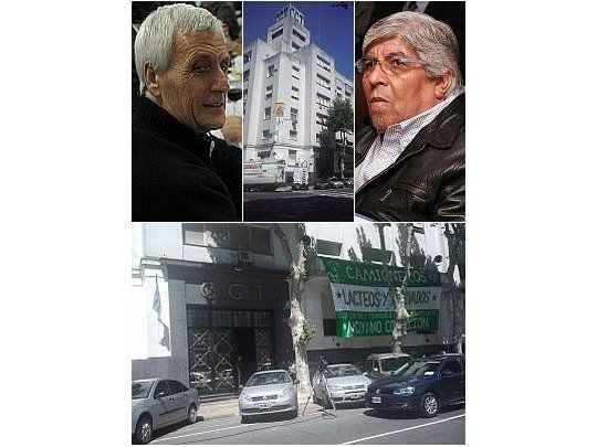 Antonio Caló y Hugo Moyano mantienen una disputa por la posesión del edificio de la CGT de la calle Azopardo 802.