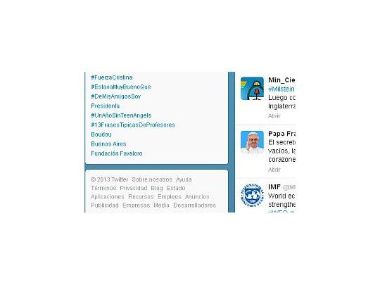 #FuerzaCristina, uno de los hashtags en apoyo a la Presidente.