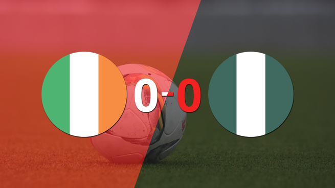 Cero a cero terminó el partido entre Irlanda y Nigeria