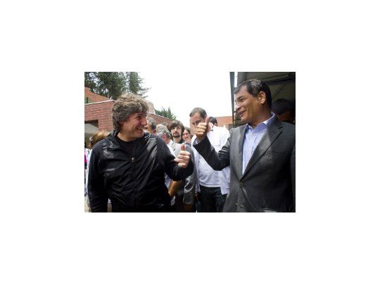 Amado Boudou y Rafael Correa.