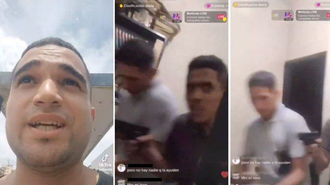 Gabriel Sarmiento (izquierda), el tiktoker asesinado en Venezuela