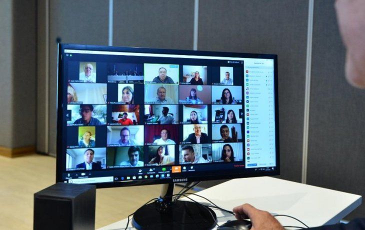 Legisladores mendocinos trabajaron por videoconferencia.