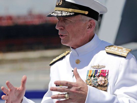 El almirante Craig Faller, titular del Comando Sur de los Estados Unidos﻿