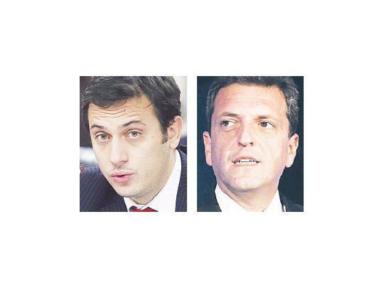 Julián Álvarez y Sergio Massa