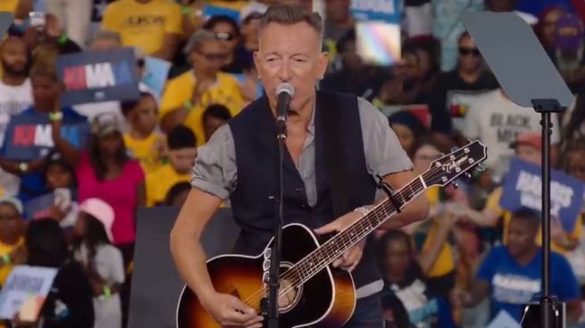 El músico Bruce Springsteen defendió el voto a Kamala Harris.&nbsp;