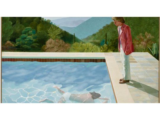 Piscinas. Una de las series más famosas de Hockney, a partir de un símbolo por antonomasia de la vida burguesa en Los Ángeles.