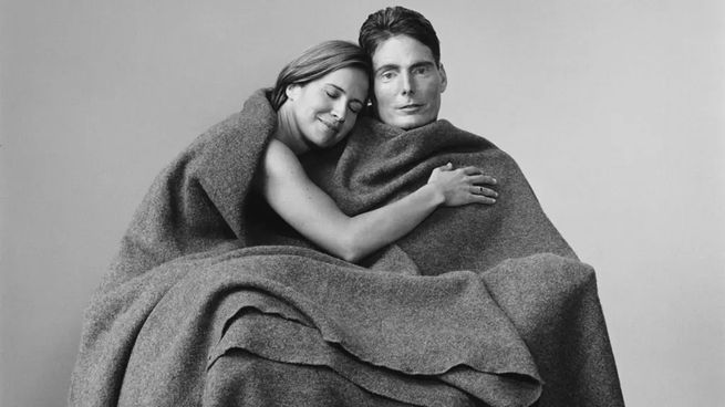 Christopher Reeve junto a su esposa Dana, como se los ve en el documental Super/Man.