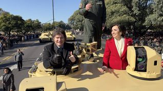 El desfile militar del 9 de julio del 2024 fue la última imagen del presidente y su vice juntos en buenos términos. 