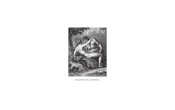 ámbito.com | «El sátiro y la ninfa», de Agostino Carracci, un ejemplo de la técnica del grabado italiano del «Seicento».