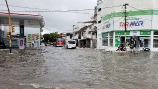 Corrientes bajo el agua.