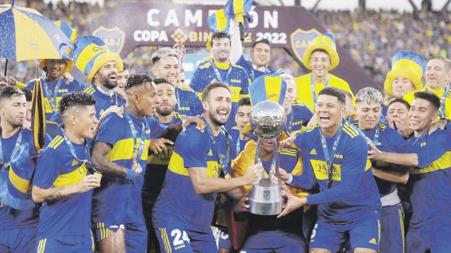 otra copa. Boca volvió a celebrar en el plano local con otro título en seis meses, tras la Copa Argentina 2021.