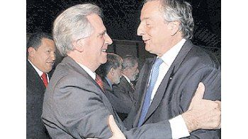Encuentro Kirchner-Tabaré Vázquez