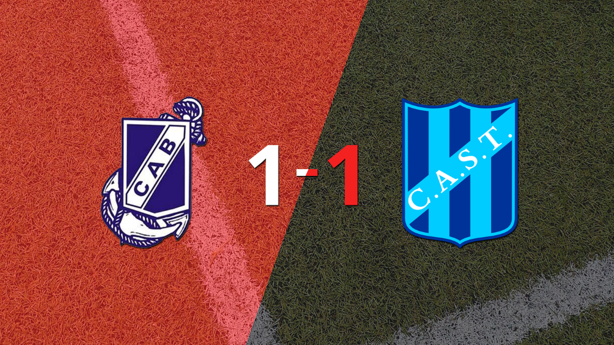 Guillermo Brown and San Telmo tied 1 to 1