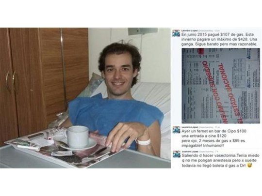 Hace unos días, el legislador del PRO publicó una foto de su boleta y sostuvo: En junio 2015 pagué $107 de gas. Este invierno pagaré un máximo de $428. Una ganga. Sigue barato pero más razonable.