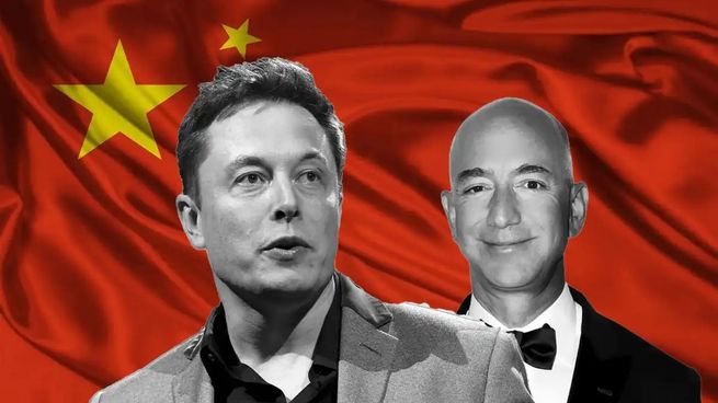 Elon Musk y Jeff Bezos.&nbsp;