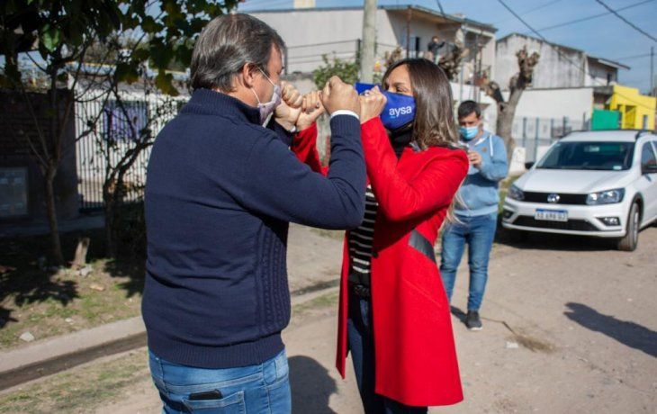 Mariano Cascallares y Malena Galmarini