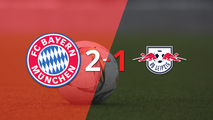 RB Leipzig no pudo en su visita a Bayern Múnich y perdió 2 a 1
