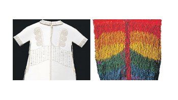 ámbito.com | “Traje para una doncella maya” de Lucy Frías, una pieza destacada dentro del rubro “artesanal”, discutiblemente diferenciada de la clásica.; “Manto- polilla con larvas” de Cristina Ferrer, obra ganadora del Primer Premio Adquisición dentro de la técnica c