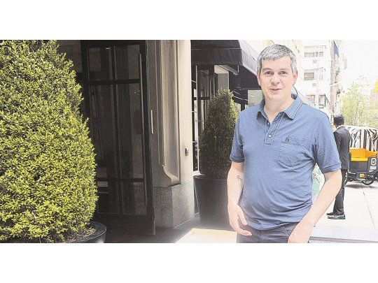 Hotel The Mark. El jefe de Gabinete, Marcos Peña, ayer en Nueva York.