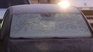 The frost in cars glass is very common in low temperatures. The frost in cars glass is very common in low temperatures.