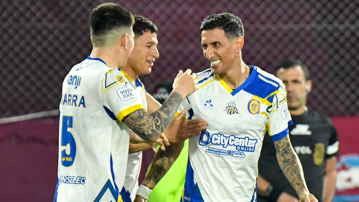 Rosario Central celebrated with his people a key victory that Di María gave him