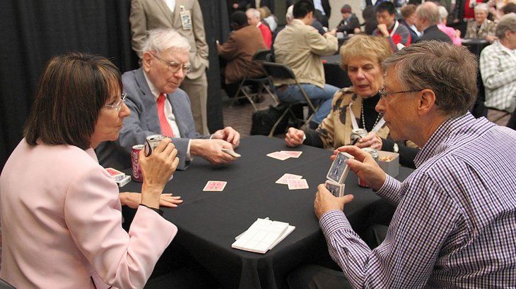 Warren Buffett confessed that he plays Bridge up to four times a week, for more than two hours each game. “I probably play 100 times more than Bill (Gates), so that's probably the only game in the world where I would have a slight advantage over him,” Buffett told CNBC's Becky Quick. Warren Buffett confessed that he plays Bridge up to four times a week, for more than two hours each game. “I probably play 100 times more than Bill (Gates), so that's probably the only game in the world where I would have a slight advantage over him,” Buffett told CNBC's Becky Quick.