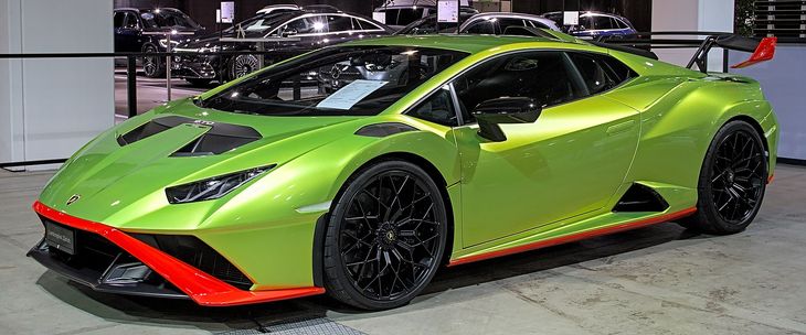 El modelo Lamborghini Huracan STO se ubica en la 7ma posición. El modelo Lamborghini Huracan STO se ubica en la 7ma posición.