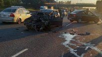 Espectacular accidente en la Panamericana provocó demoras en el kilómetro 22,7