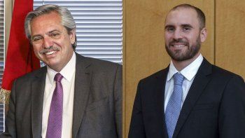 El presidente, Alberto Fern&aacute;ndez y el ministro de Econom&iacute;a Mart&iacute;n Guzm&aacute;n.&nbsp;