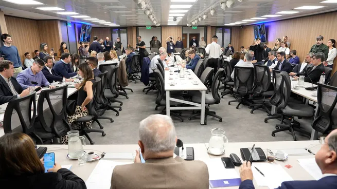Dirigentes de cámaras textiles formaron parte de una reunión informativa en Diputados.