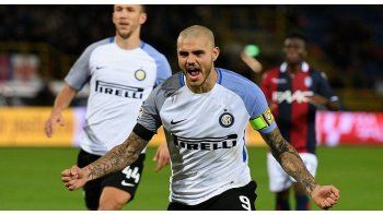 Icardi, goleador del conjunto milanés (Foto: @Inter_Es).