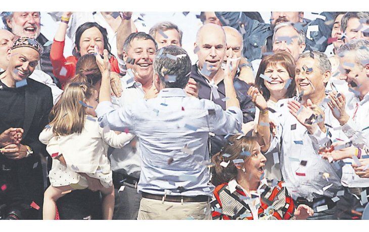 FESTEJO. Macri piensa en otro triunfo electoral, como el de 2015.
