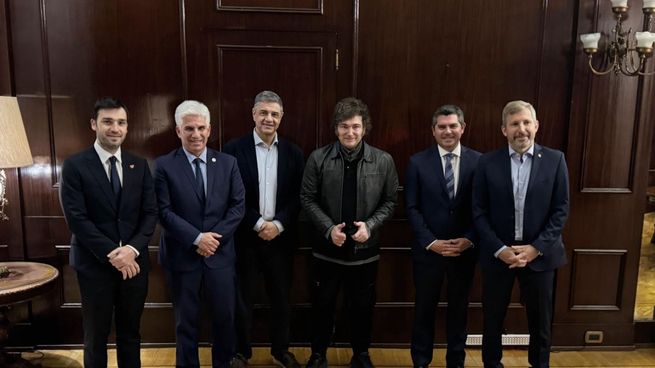 Javier Milei recibió a gobernadores del PRO y de la liga de Juntos por el Cambio.