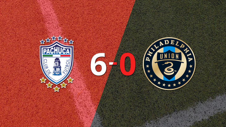 Pachuca dio la nota con una goleada ante Philadelphia Union y se clasificó