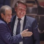 Valdemar Costa Neto junto con Jair Bolsonaro.