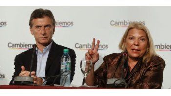 Macri y Carrió durante la campaña de 2015.